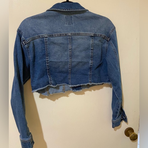 Wild Fable Cropped Denim Jean Jacket - Picture 7 of 9